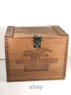 Wild Turkey Bourbon Whiskey Wood Box Crate Case Austin Nichols & Co Display USA