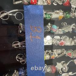 Willabee and Ward 12-Month Charm Bracelet Complete Set WithWood Display Case