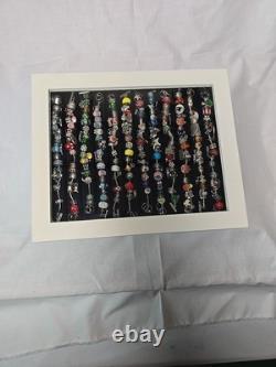 Willabee and Ward 12-Month Charm Bracelet Complete Set With Wood Display Case