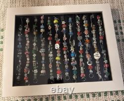 Willabee and Ward Charm Bracelet 12-Month Complete Set with Wood Display Case
