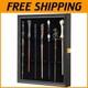 Wizard Wand Display Case Lockable Wood Stand