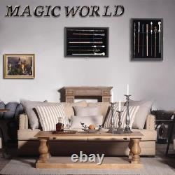 Wizard Wand Display Case Lockable Wood Stand