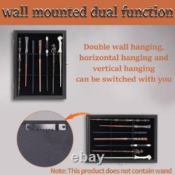 Wizard Wand Display Case Lockable Wood Stand