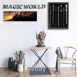 Wizard Wand Display Case Lockable Wood Stand