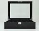 Wolf Designs Savoy 10 Watch Display Storage Chest Organizer Box Case Piano Black