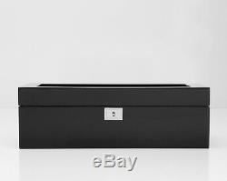 Wolf Savoy 5 Watch Box Storage Chest Organizer Display Case Piano Black