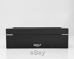Wolf Savoy 5 Watch Box Storage Chest Organizer Display Case Piano Black