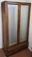 Wonderful Brandt Solid Wood And Glass Rifle Cabinet Locking Doors Vgc Nice
