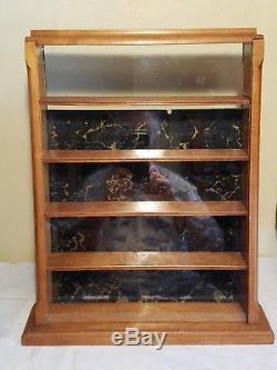 Wood And Glass Counter Top Display Case