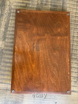 Wood Coin Display Case 24 Slot with Glass Lid Italian Velvet Handmade Numbered