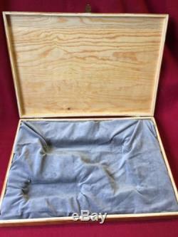 Wood Display Box For 5 1911 Pistols Colt Kimber Gray Lined Presentation Case 31