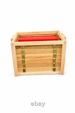 Wood Display Carrying Crate Holds 6 (12x18x2) Display Cases for Trade shows