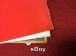 Wood Display Case 18 x 24 x 2 Cherry Wood with keyed lock