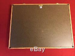 Wood Display Case 18 x 24 x 2 Cherry Wood with keyed lock