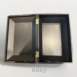 Wood Display Case Chest 11 X 16.5 Top Opening Brass Handles Quality Ornate