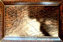 Wood Display Case Chest 11 X 16.5 Top Opening Brass Handles Quality Ornate