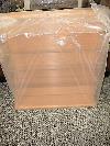Wood Display Case Clear Acrylic Shelves & Cover 24h X 23w X 8d Shelves 20x7