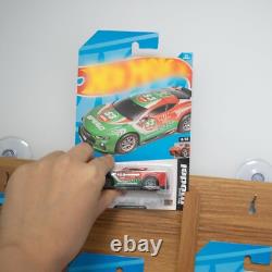 Wood Display Case for 30 Packaged Cars Hanging Organizer for Match-Box Packag