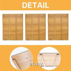 Wood Display Case for 30 Packaged Cars Hanging Organizer for Match-Box Packag
