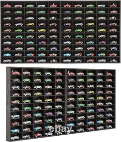 Wood Display Case for Hot Diecast Wheels, 100 Spaces, Wall Mount Wheels Dispaly