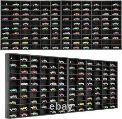 Wood Display Case for Hot Diecast Wheels, 120 Spaces, Wall Mount Wheels Dispaly