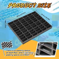 Wood Display Case for Hot Diecast Wheels, 120 Spaces, Wall Mount Wheels Dispaly