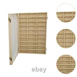 Wood Display Storage Box Wooden Shadow Box Display Cabinet Collection Display