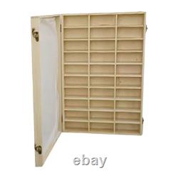 Wood Display Storage Box Wooden Shadow Box Display Cabinet Collection Display