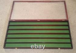 Wood Glass Framed Display Cabinet Case