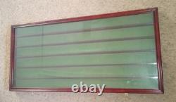 Wood Glass Framed Display Cabinet Case