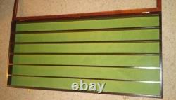 Wood Glass Framed Display Cabinet Case