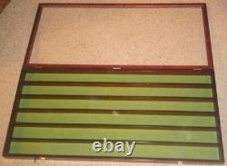 Wood Glass Framed Display Cabinet Case