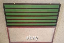 Wood Glass Framed Display Cabinet Case