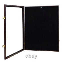 Wood Jersey Shadow Box Wall Display Case Frame Wall Cabinet Baseball Football