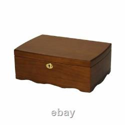 Wood Jewelry Box Storage Organizer Case With Lock Retro Multi Layer Girls Gift