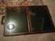Wood Tabletop Trade Show Portable Double Glass Display Case 17 X 2 3/4 X 13