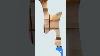 Wood Wall Display Cabinet With Glass Doors And Key Dutch Vintage Style