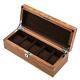 Wood Watch Storage Display Boxes Case Home Use Yellow Jewelry Case With Lock