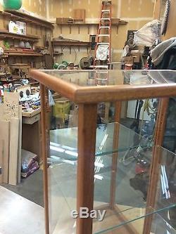 Wood and Glass / Doll Case / Display Case / Curio Case Mahogany