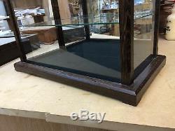 Wood and Glass Model Case/Curio/- Wenge