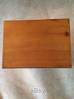 Wood/glass Display Case Box-hinged Top 14 1/2h x 11w x 8d