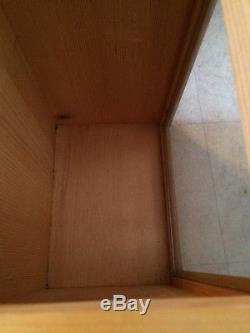 Wood/glass Display Case Box-hinged Top 14 1/2h x 11w x 8d