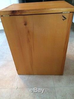 Wood/glass Display Case Box-hinged Top 14 1/2h x 11w x 8d
