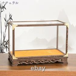 Wooden Display Case with Carved Wood Ornaments, Form