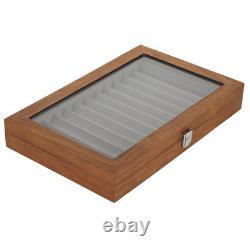 Wooden Fountain Pen Display Case Organizer Walnut Wood Storage Gift Box For WYD