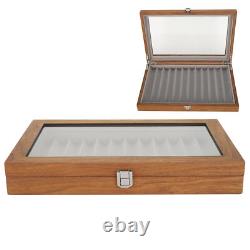 Wooden Fountain Pen Display Case Organizer Walnut Wood Storage Gift Box For WYD