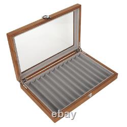 Wooden Fountain Pen Display Case Organizer Walnut Wood Storage Gift Box For WYD