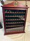 Wooden Golf Ball Display Case Cabinet Withplastic Glass Door Holds 63 Golf Balls