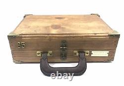 Wooden Gun Display Case With Latch For Webley & Scott. 25 1906 & 1909 9MM 2127PX