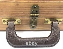 Wooden Gun Display Case With Latch For Webley & Scott. 25 1906 & 1909 9MM 2127PX